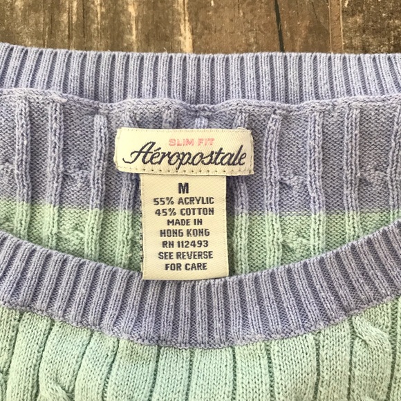 Aeropostale Pullover Cable Knit Sweater - Picture 4 of 5